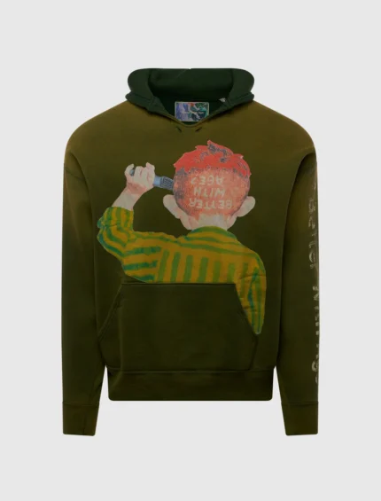 BESMIRCH GREEN HOODIE