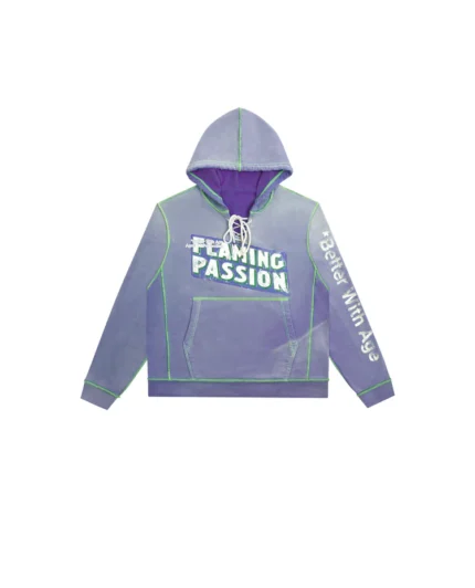 FLAMING PASSION HOODIE - VINTAGE PLUM