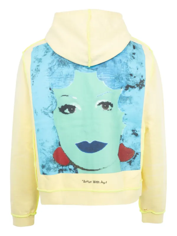 Better With Age Diane Hoodie | Yellow | FARFETCH JO Better With Age Diane Hoodie | Yellow | FARFETCH JO