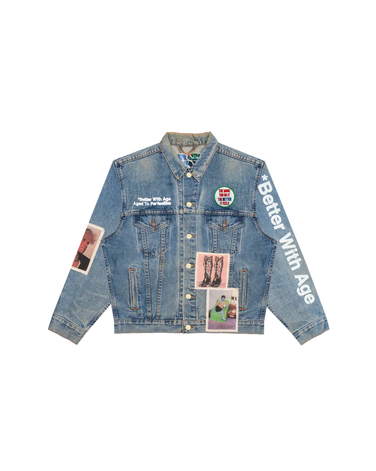 BETTER WITH AGE PORTRAIT DENIM JACKET BETTER WITH AGE PORTRAIT DENIM JACKET